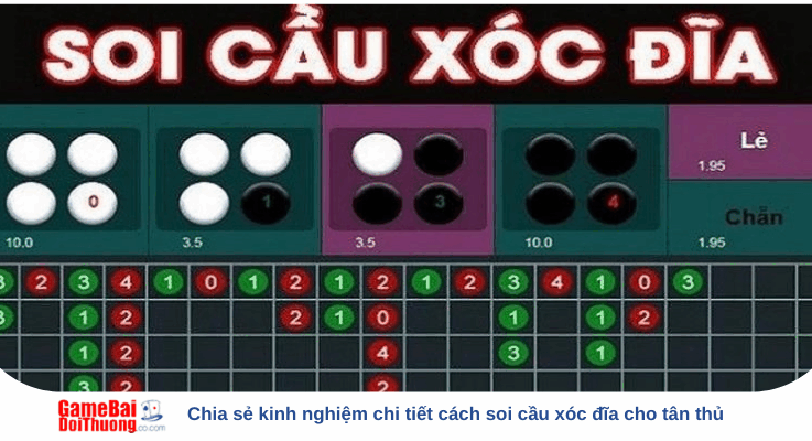 Chia sẻ kinh nghiệm chi tiết cách soi cầu xóc đĩa cho tân thủ